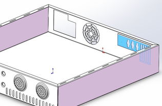 用solidworks钣金工具画一个桌面机箱,此图难度不大